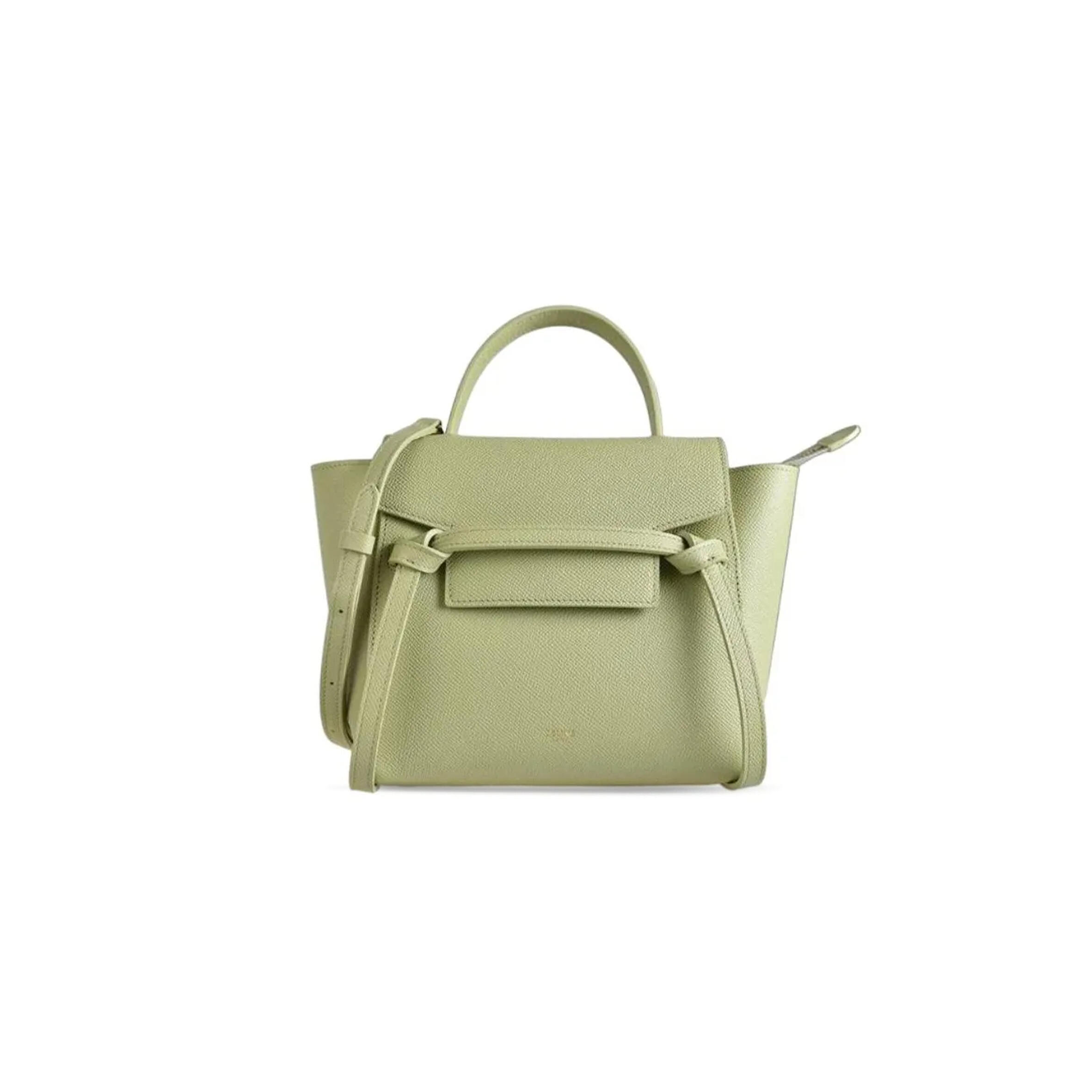 Ce**e belt nano bag in grained calfskin 189003zva.15lj (20*20*10cm)